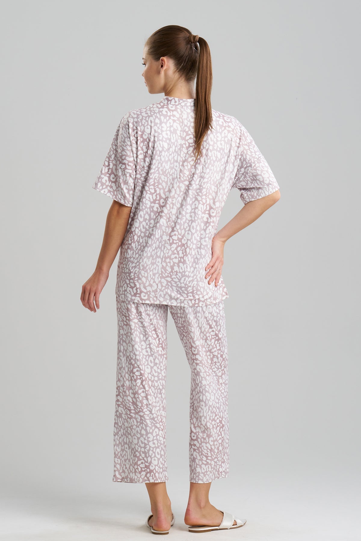 Natori Misty Leopard Cozy Knit PJ