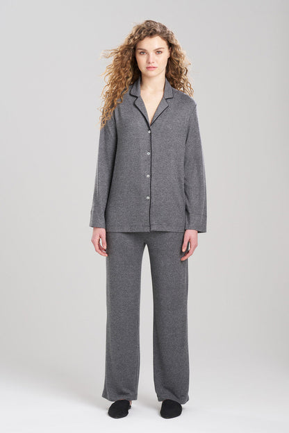 Natori Buy Oasis Notch PJ in Charcoal Online