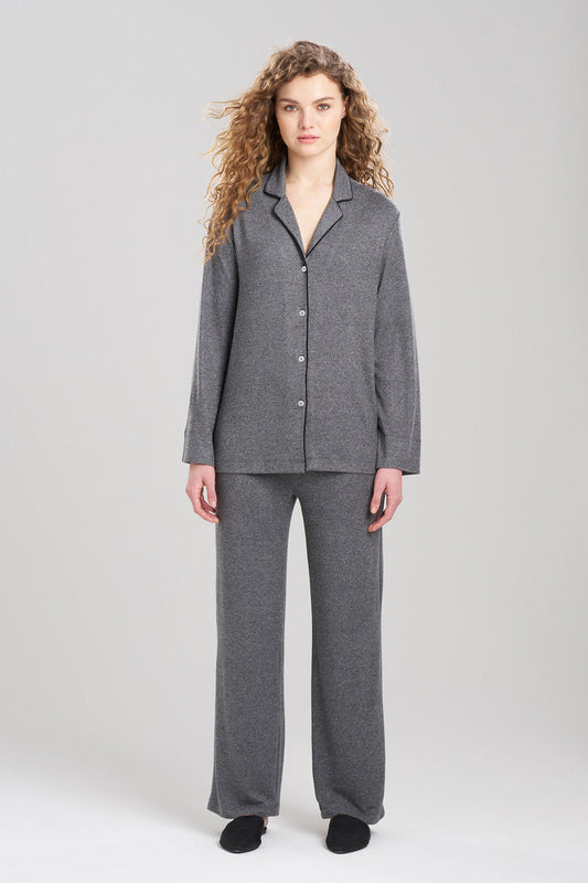 Natori Buy Oasis Notch PJ in Charcoal Online