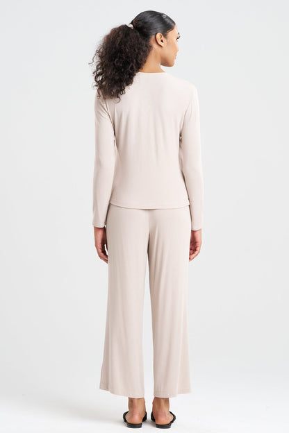 Natori Rib Essentials V-Neck Long Sleeve PJ
