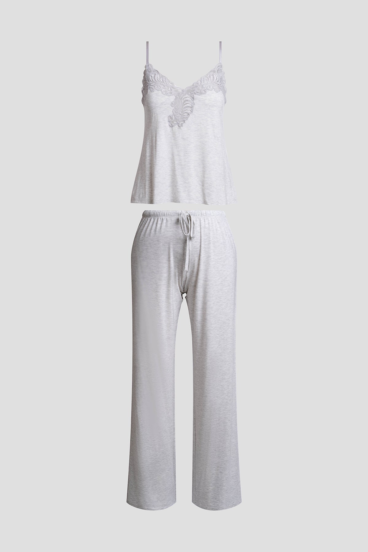 Natori Buy Feathers Essentials Lenzing™ Ecovero™ Viscose Lace Cami PJ in Light Heather Grey Online