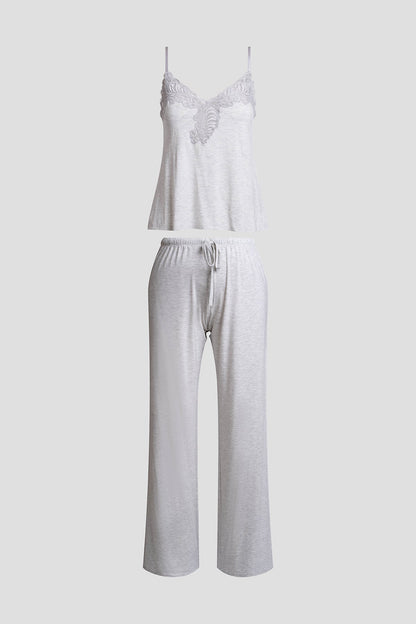 Natori Buy Feathers Essentials Lenzing™ Ecovero™ Viscose Lace Cami PJ in Light Heather Grey Online
