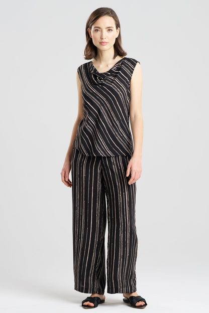 Natori Tate Silk Modal Cowl Top PJ