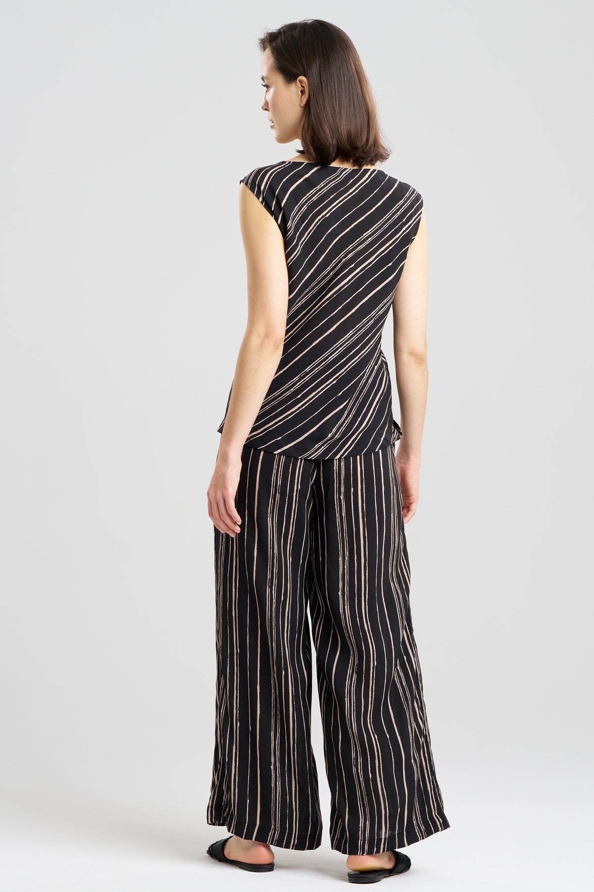 Natori Tate Silk Modal Cowl Top PJ