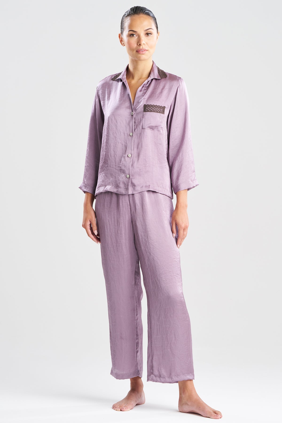 Natori Ashley Icon Notch Lace PJ