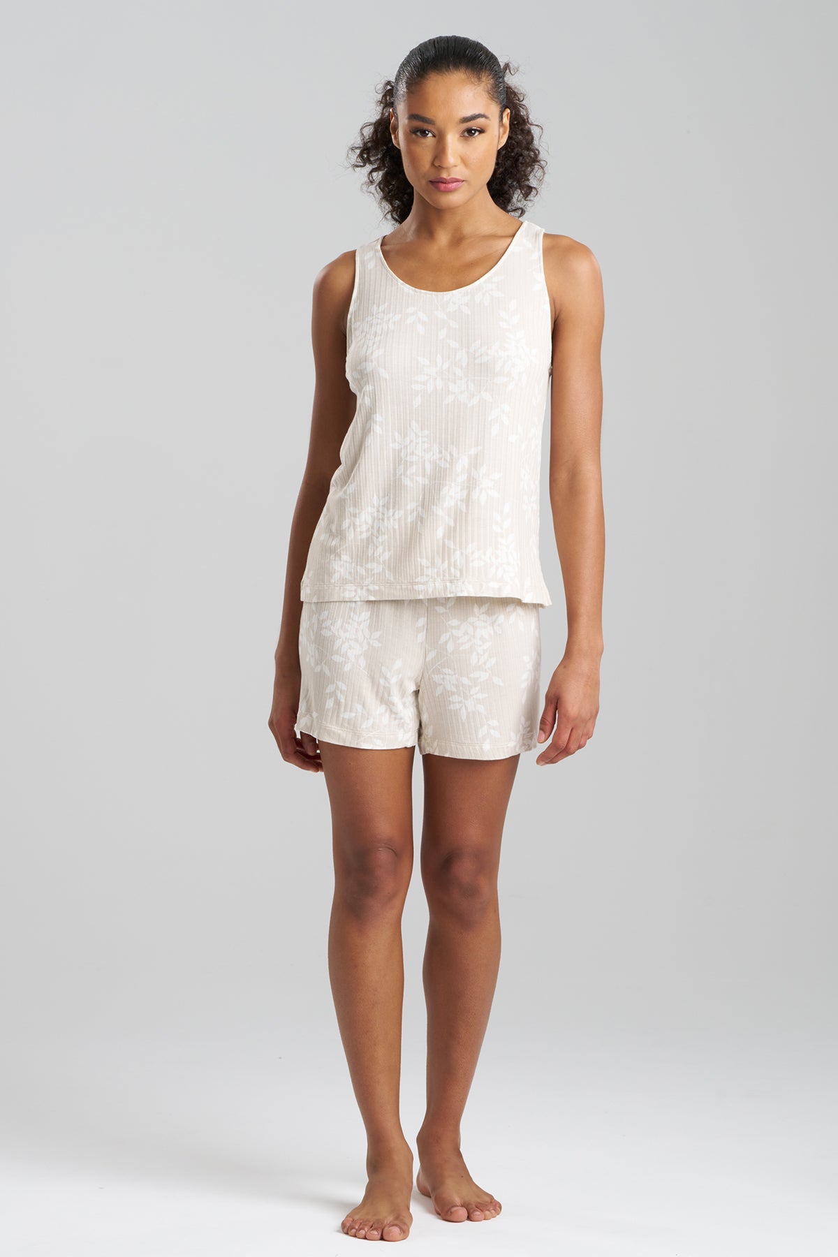 Natori Aria Printed Rib Ease Shorts PJ