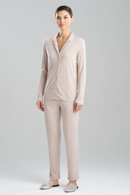 Natori Buy Shangri-La TENCEL™ Long Sleeve Notch PJ in Cashmere Online