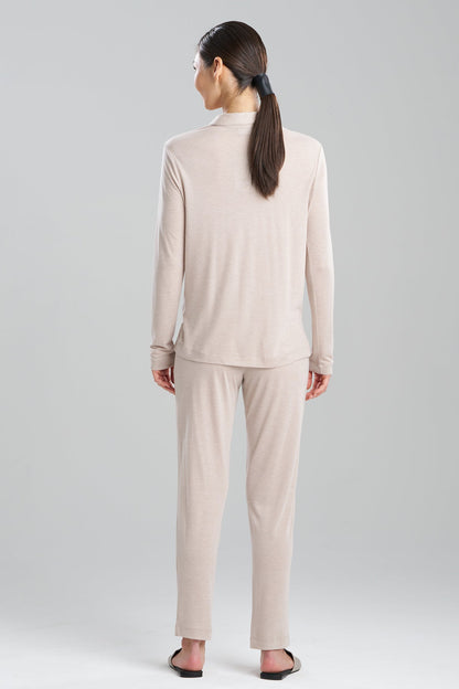 Natori Buy Shangri-La TENCEL™ Long Sleeve Notch PJ in Cashmere Online
