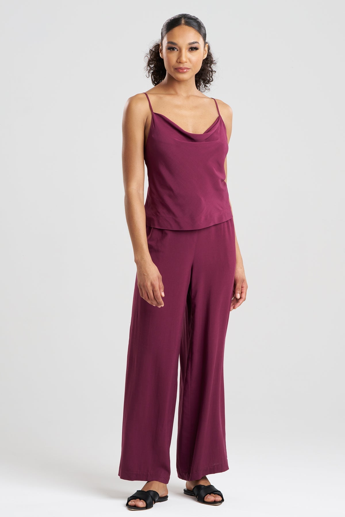 Natori Sleek Silk Modal Cowl Cami PJ