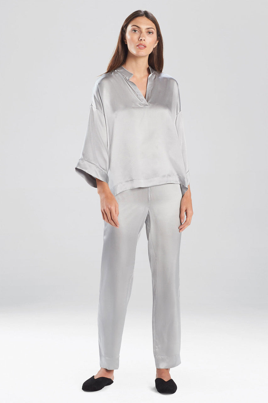 Natori Buy Key Essentials Silk PJ in Silver Online