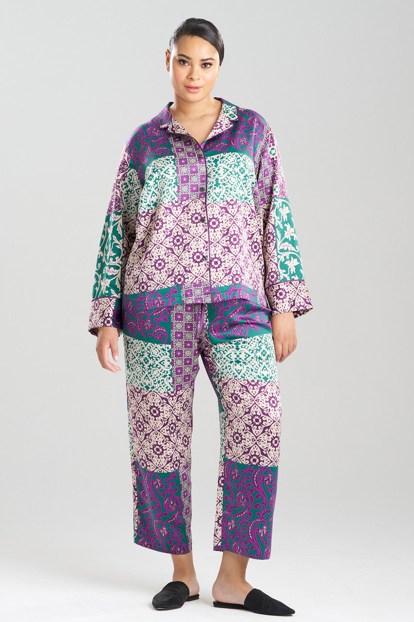 Natori Buy Tapestry Notch PJ in Purple Online