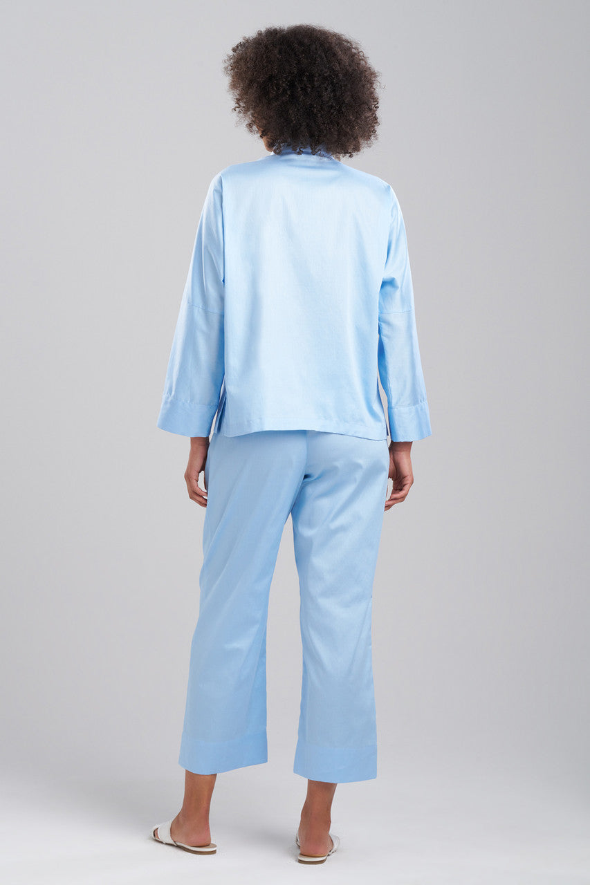 Natori Buy Cotton Sateen Essentials Mandarin PJ in Bluebell Online