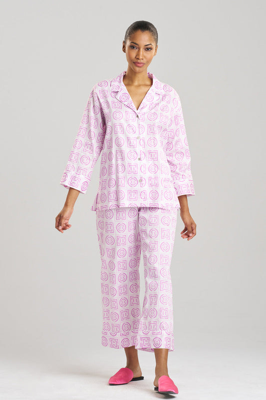 Natori Buy Infinity Cotton Sateen Notch PJ in Light Orchid Online
