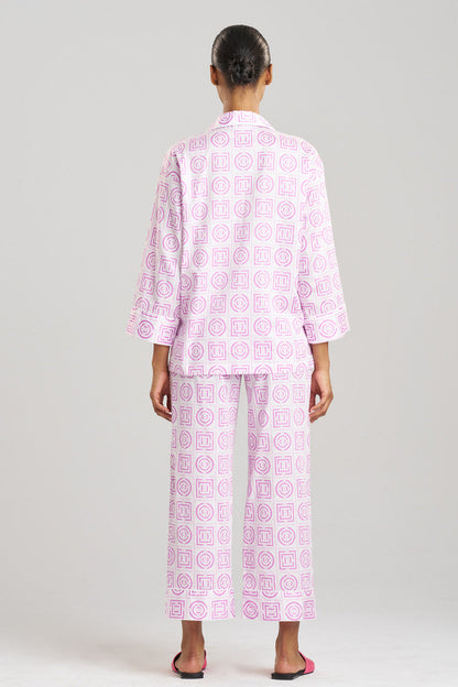 Natori Buy Infinity Cotton Sateen Notch PJ in Light Orchid Online