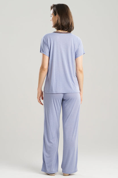 Natori Dhalia Knit Jersey Lace Short Sleeve PJ
