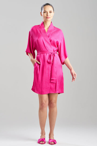 Natori Wilderness Satin Jacquard Wrap