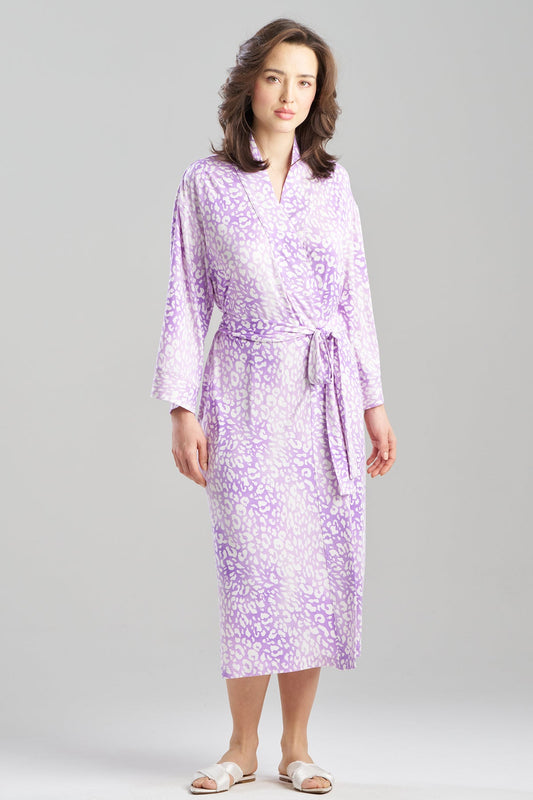 Natori Misty Leopard Cozy Knit Robe