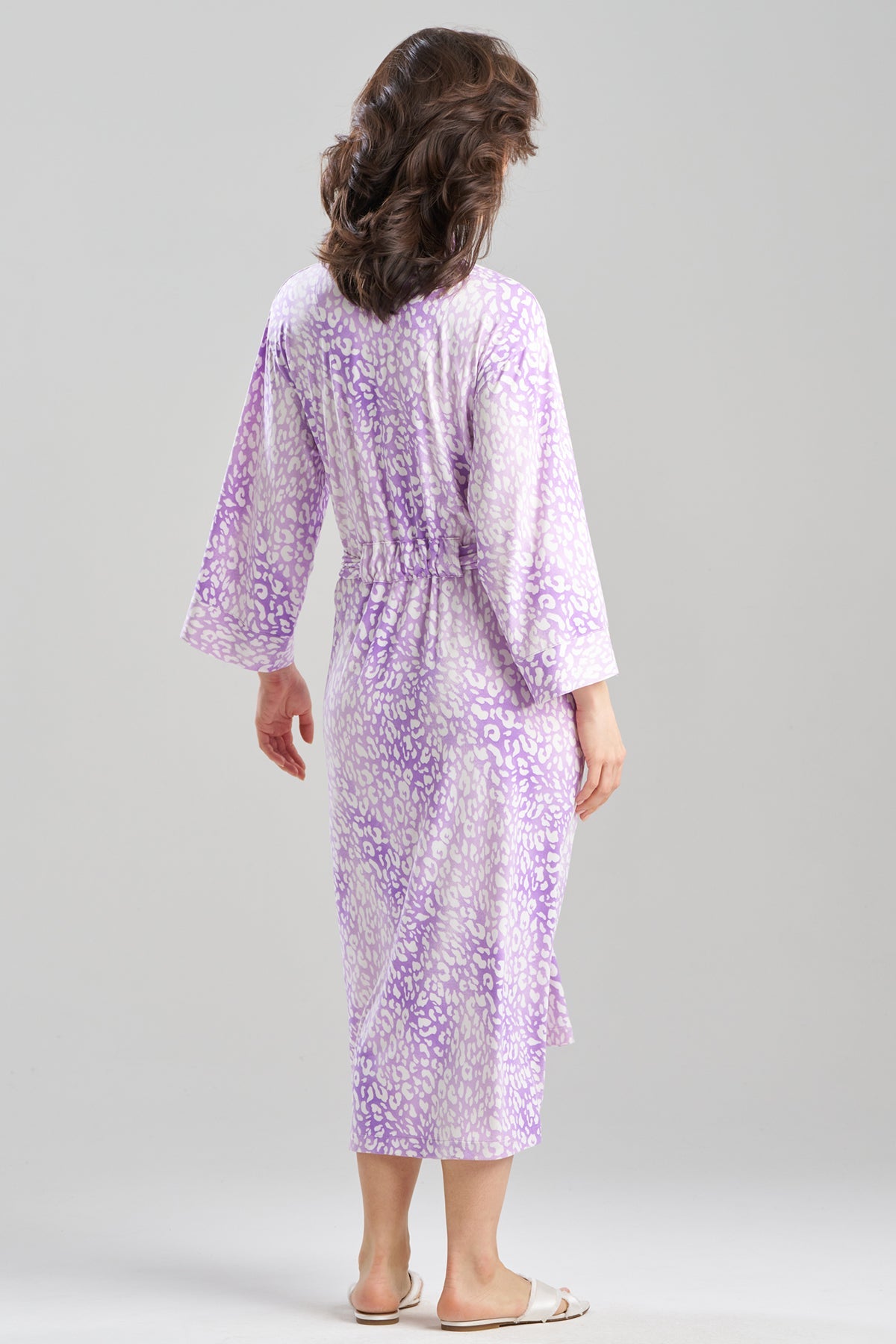 Natori Misty Leopard Cozy Knit Robe