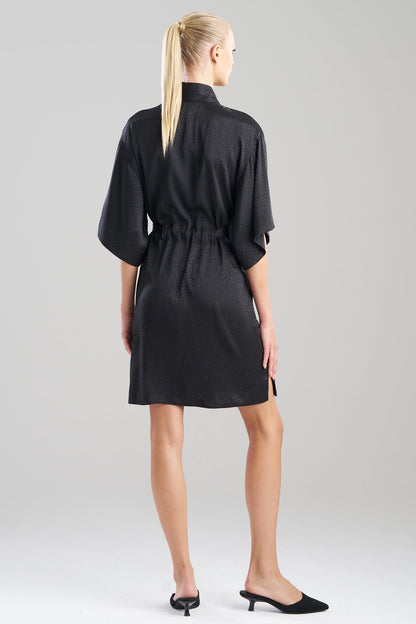 Natori Wilderness Satin Jacquard Wrap