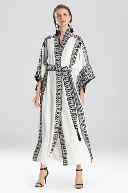 Natori Buy Couture Le Souk Embroidery Robe in Warm White Online