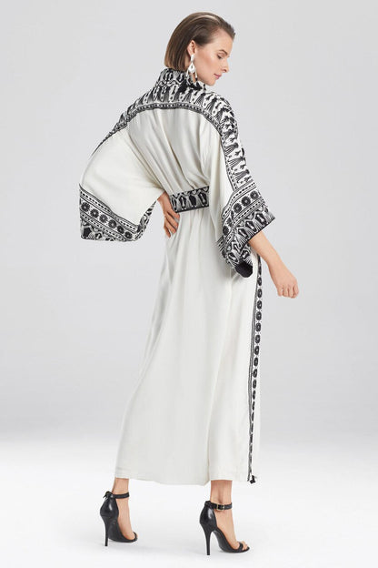 Natori Buy Couture Le Souk Embroidery Robe in Warm White Online