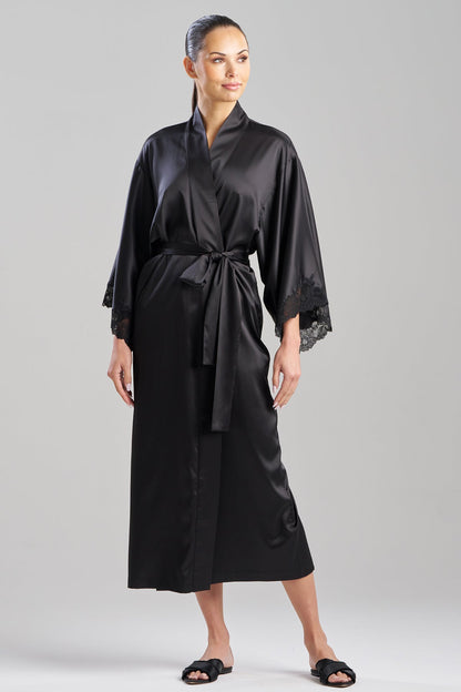 Natori Buy Peony Glamour Robe in Black Online