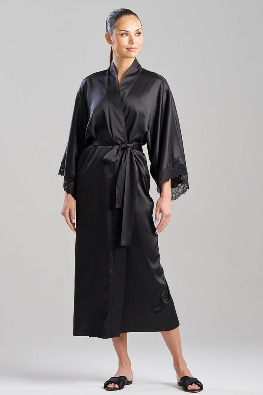 Natori Buy Peony Glamour Robe in Black Online