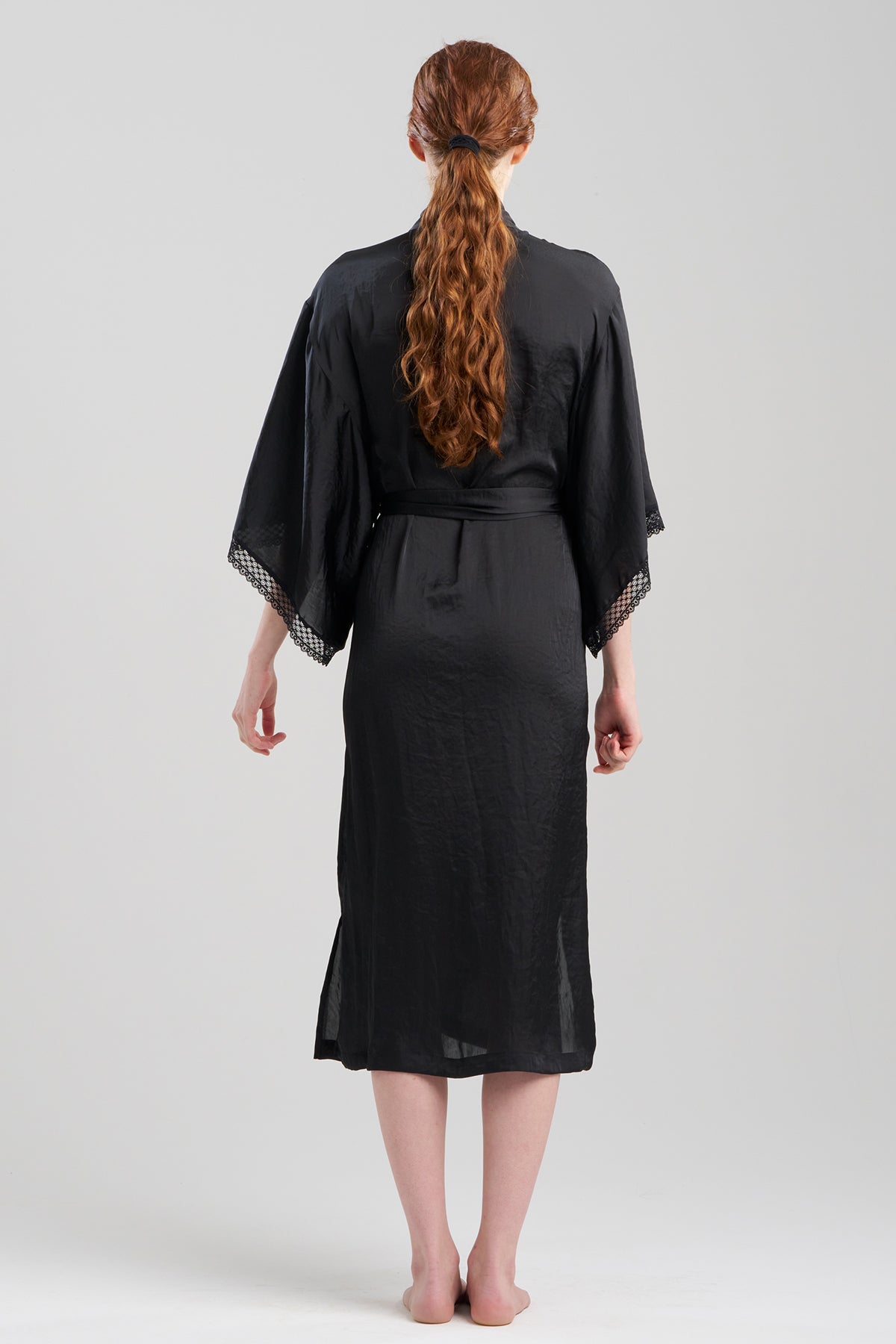 Natori Buy Ashley Icon Lace Robe in Black Online