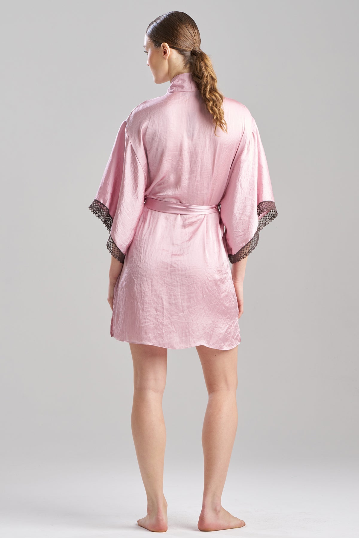Natori Buy Ashley Icon Lace Wrap in Rose Quartz Online