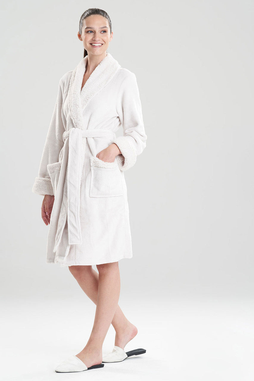 Natori Buy Plush Sherpa Cozy Robe in Bone Online