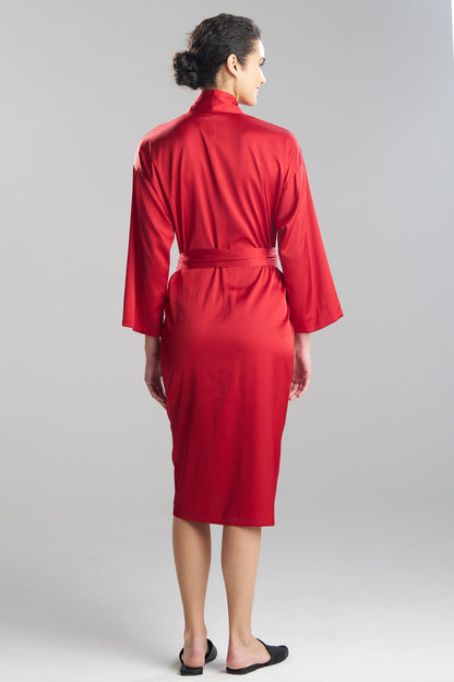 Natori Satin Essentials Embroidered Robe