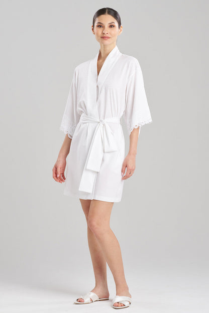 Natori Buy Bliss Harmony Lace Applique Wrap in White Online