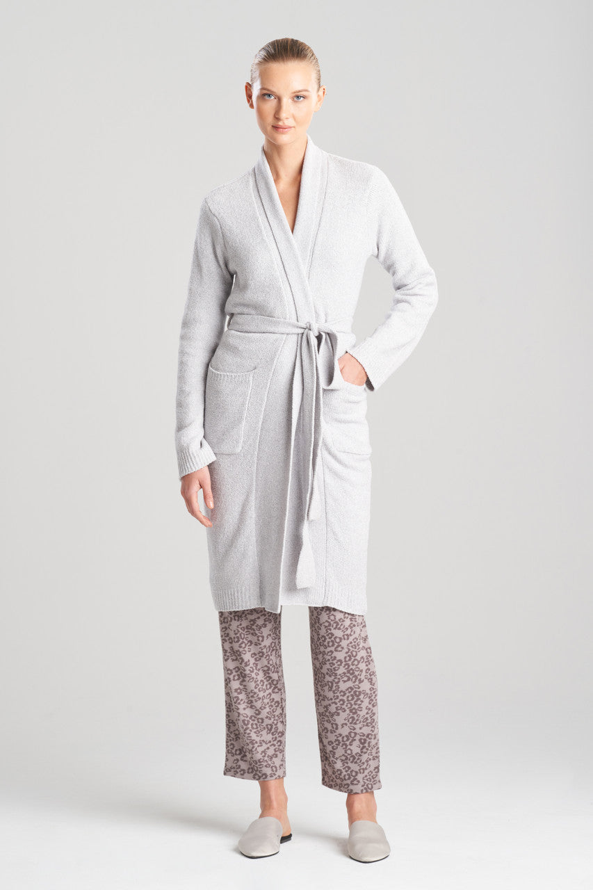 Natori Buy Aura Heather Chenille Robe in Dove Grey Online