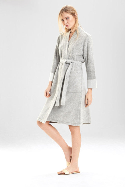 Natori Buy Nirvana Brushed Terry Robe in Heather Gray Online