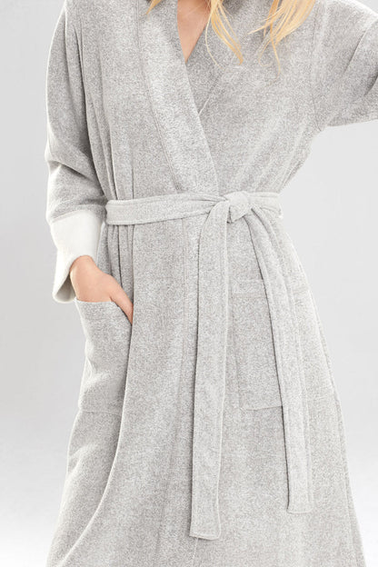 Natori Buy Nirvana Brushed Terry Robe in Heather Gray Online