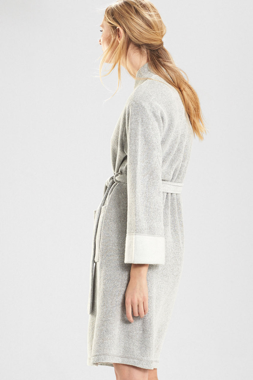 Natori Buy Nirvana Brushed Terry Robe in Heather Gray Online