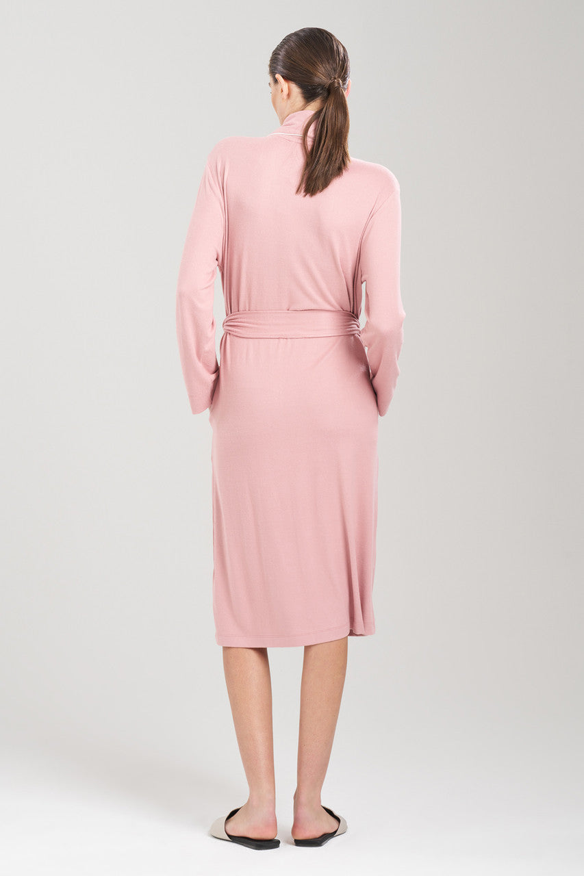 Natori Buy Oasis Piped Collar Robe in Nude Blush Online