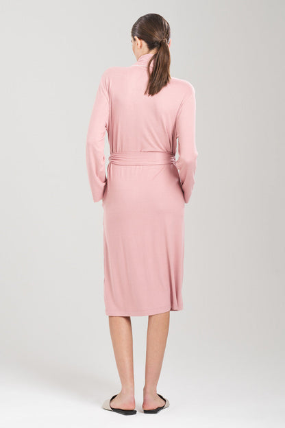 Natori Buy Oasis Piped Collar Robe in Nude Blush Online