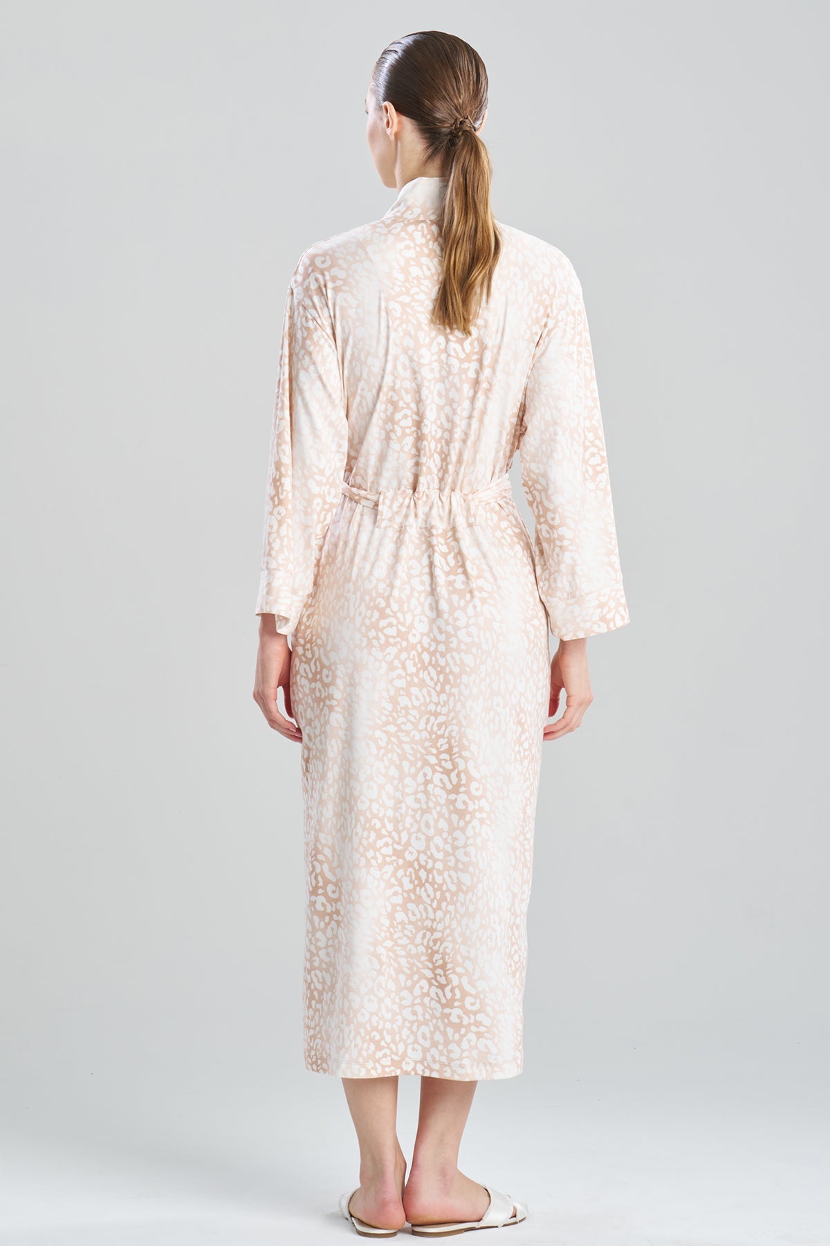 Natori Misty Leopard Cozy Knit Robe