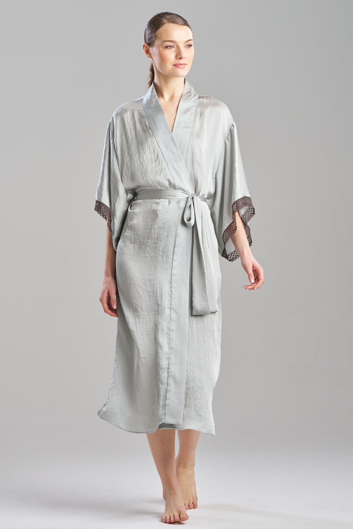 Natori Buy Ashley Icon Lace Robe in Celadon Online