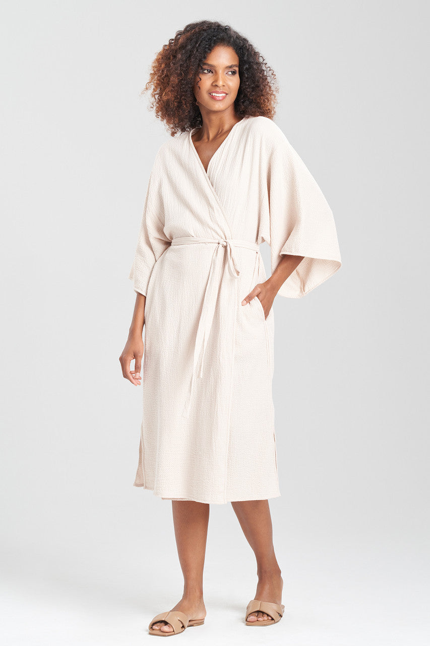 Natori Buy Onsen Cotton Robe in Sandstone Online