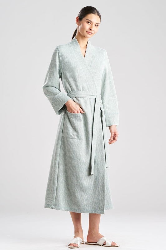 Natori Quilted Geo Knit Jacquard Robe