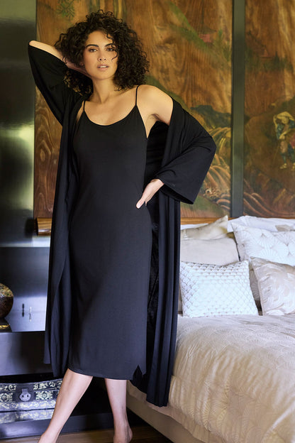 Natori Buy Shangri-La TENCEL™ Gown in Black Online