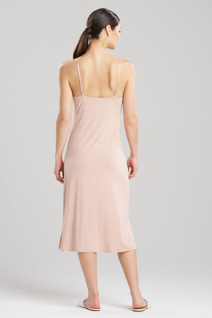 Natori Buy Feathers Essentials Lenzing™ Ecovero™ Viscose Lace Slip Dress in Café Online