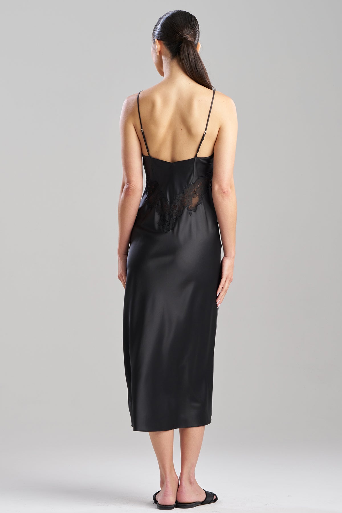 Natori Buy Peony Glamour Gown in Black Online