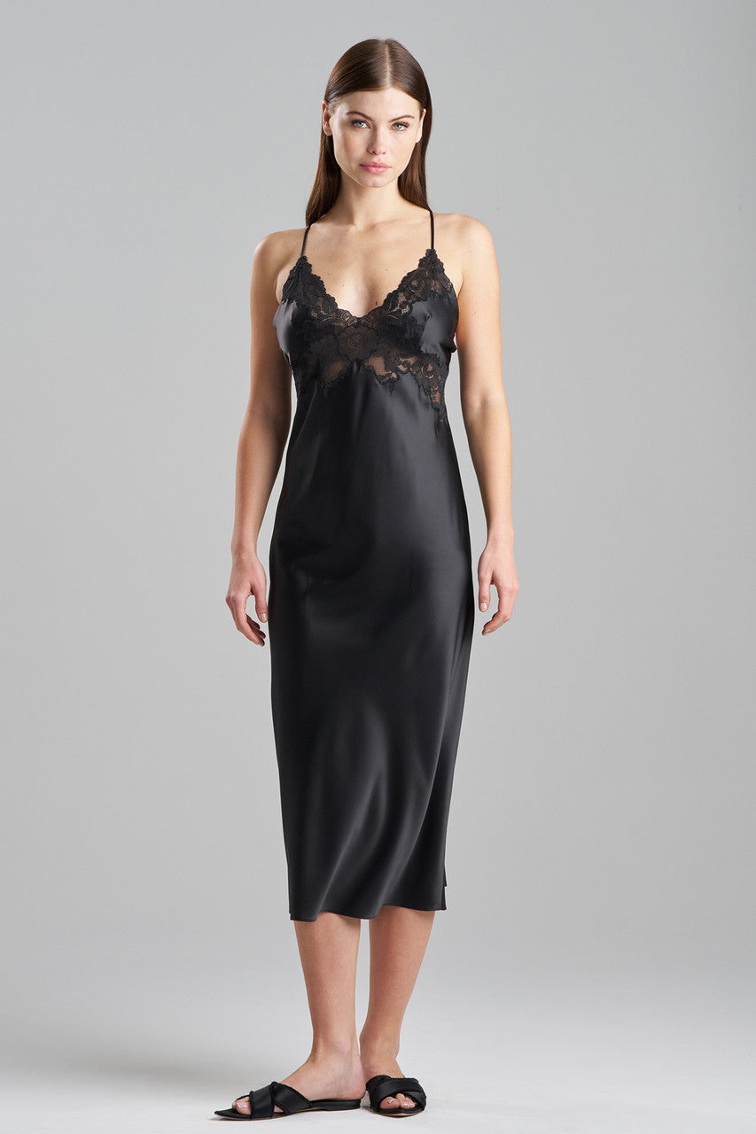 Natori Buy Peony Glamour Gown in Black Online