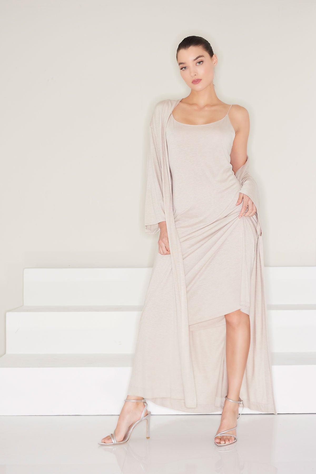 Natori Buy Shangri-La TENCEL™ Gown in Cashmere Online