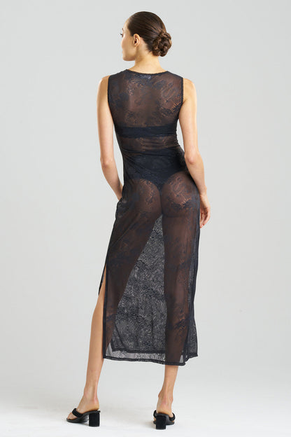Natori Buy Dragon Lace Gown in Black Online