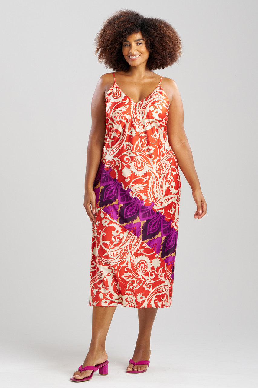 Natori Buy Palace Gown in Red Orange Online