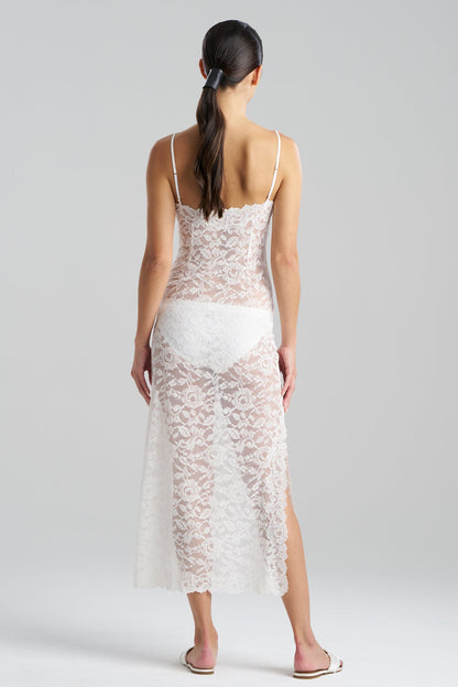Natori Peony Allover Lace Slip Dress